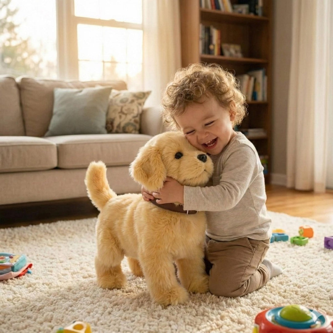 Innovative interactive robot puppy, offering realistic movements & electronic pet companionship for kids.