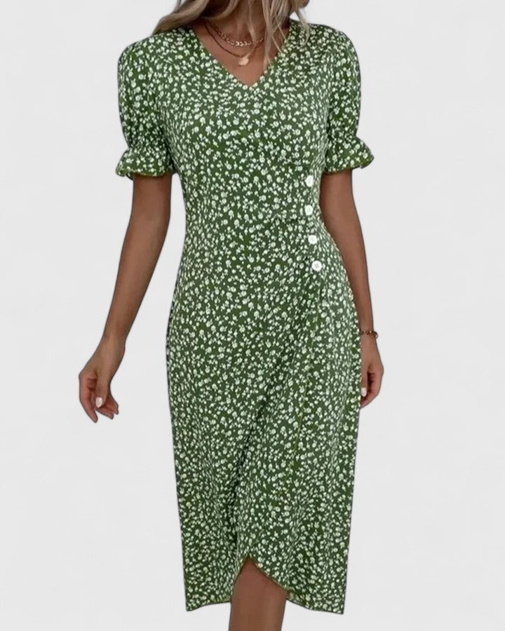 Soft, breathable women's summer midi dress, perfect for all-day comfortable wear and versatile fashion.