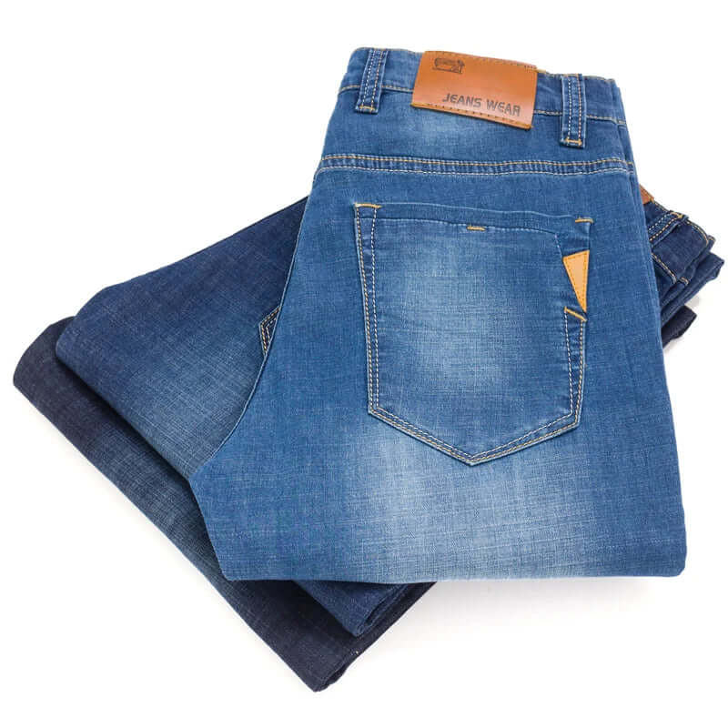Men's Straight Leg Jeans - Durable Denim