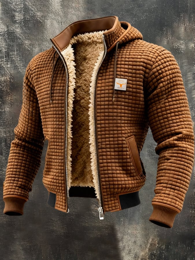Men's versatile quilted jacket. Warm outerwear for winter and stylish layering for transitional seasons.