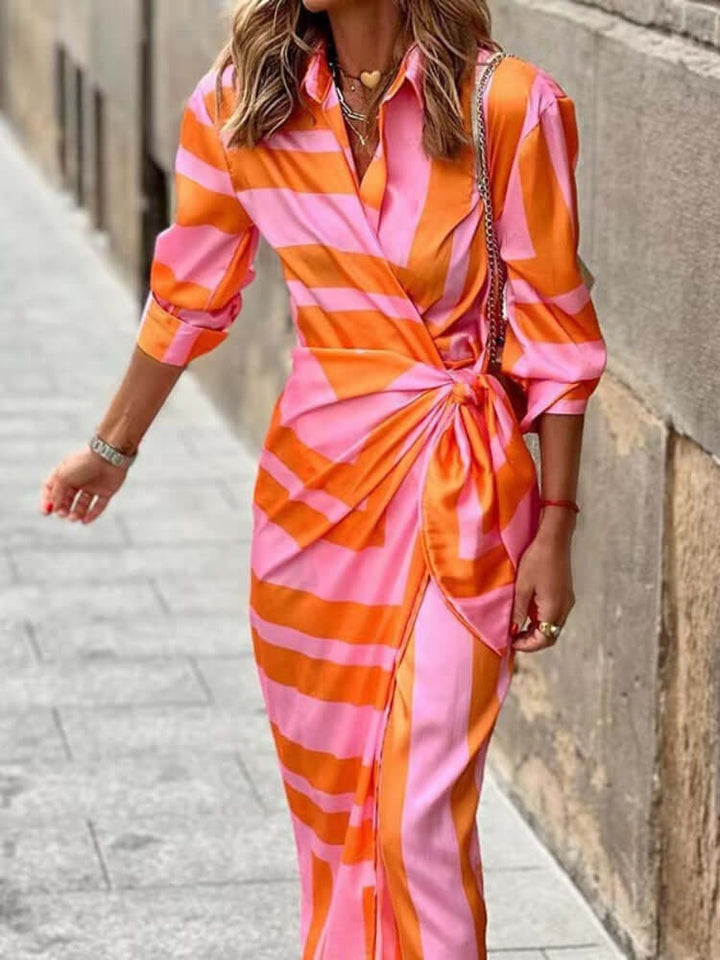 Women's Wrap Midi Summer Dress