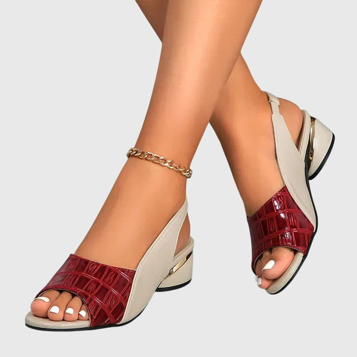 Women's elegant comfort block heel sandals, perfect for versatile summer style & casual or formal wear.