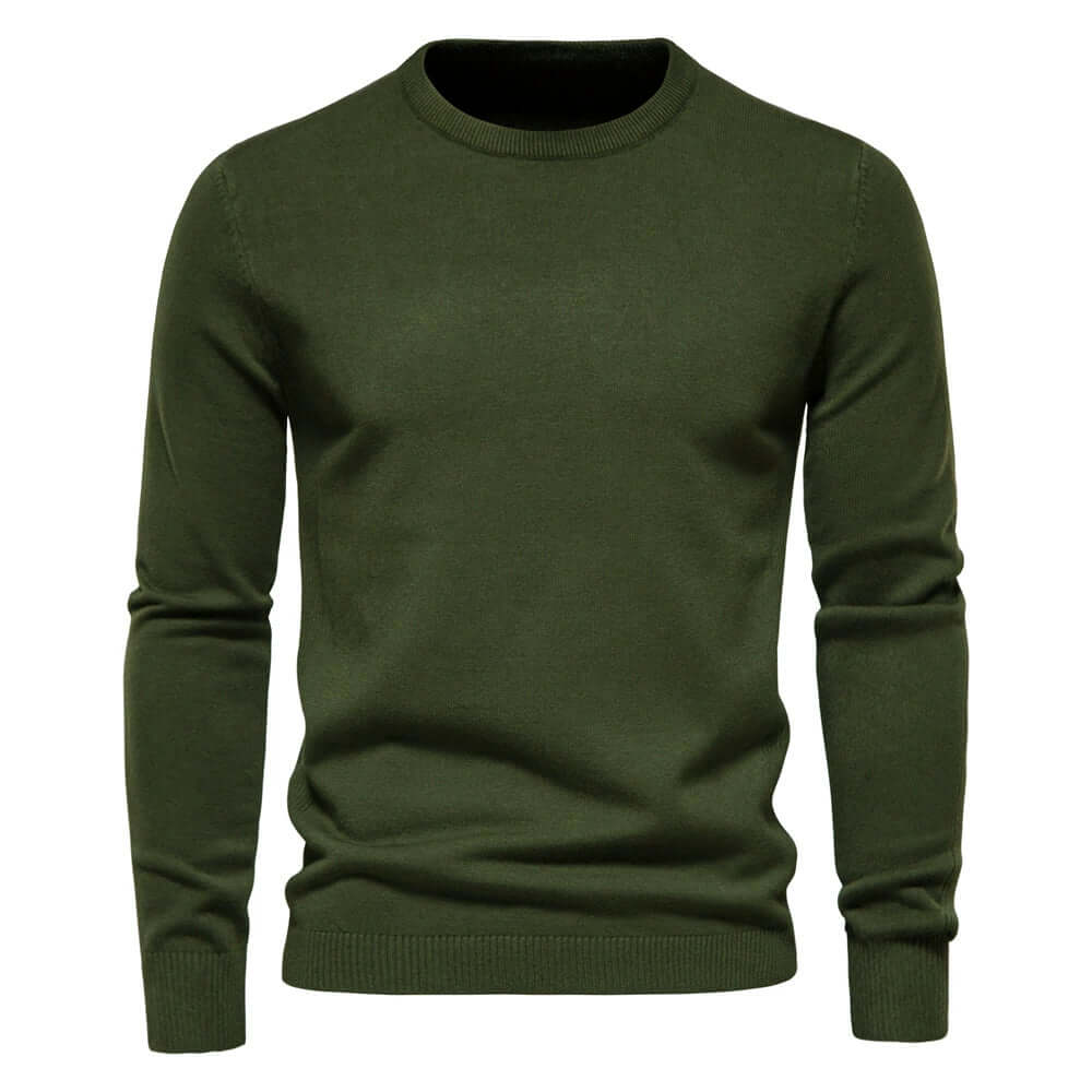 Men's Knitted Sweater - Warm Pullover for Autumn & Winter