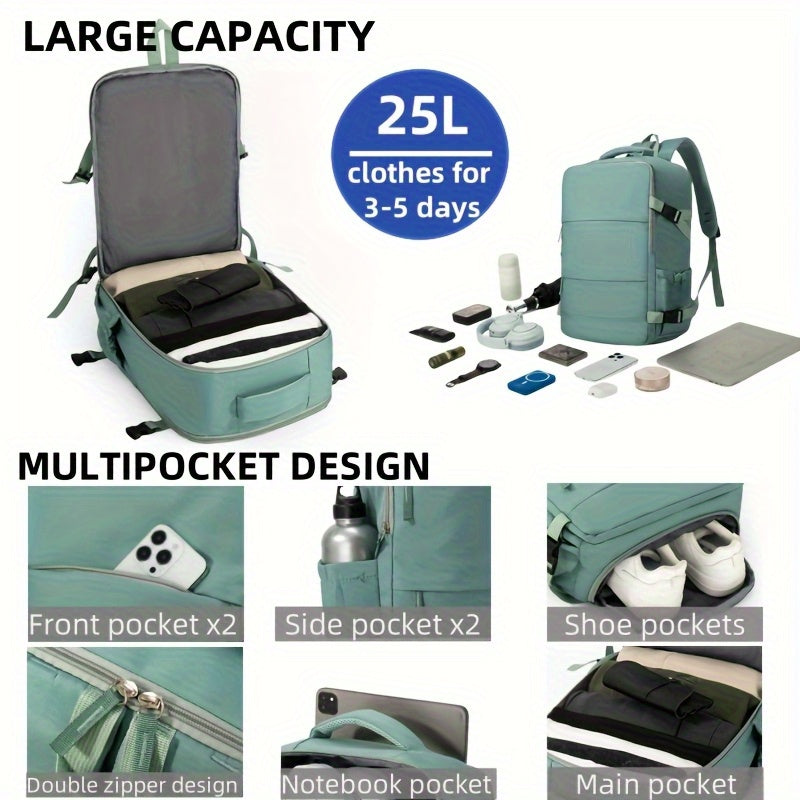 Modern travel daypack, durable and lightweight construction for all adventures.
