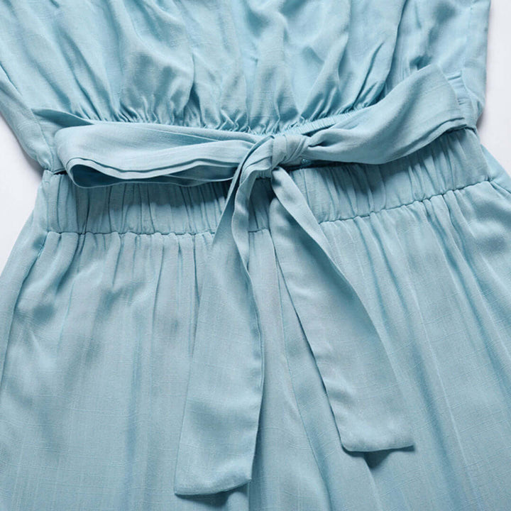 Women's Strapless Casual Jumpsuit with Elasticated Waist