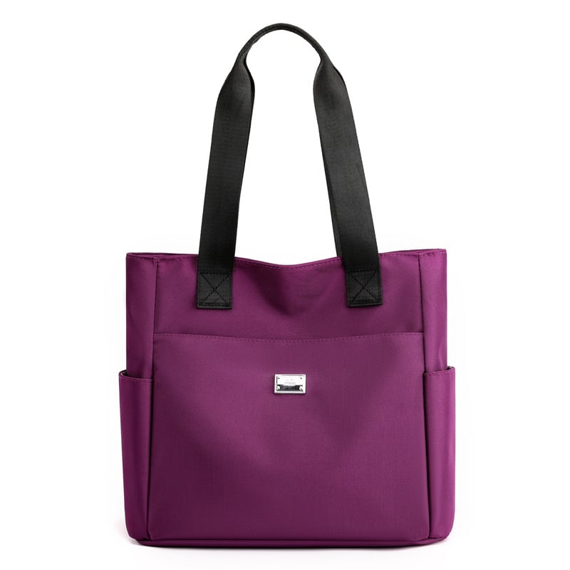 Soft violet lightweight waterproof shoulder bag for women, comfortable for daily wear & travel.