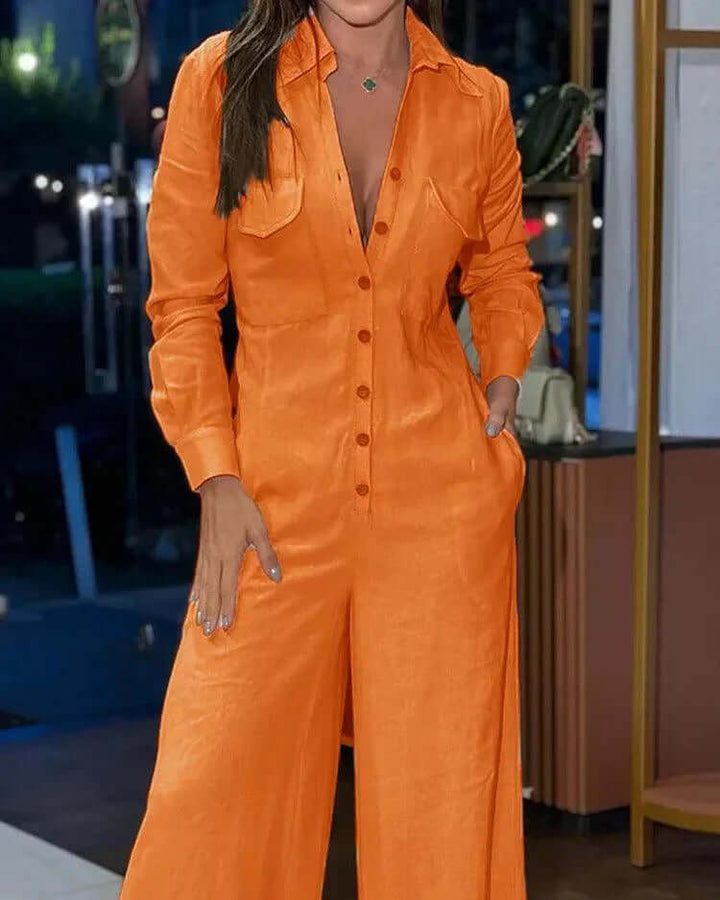 Elegant Sleeveless Wide-Leg Jumpsuit