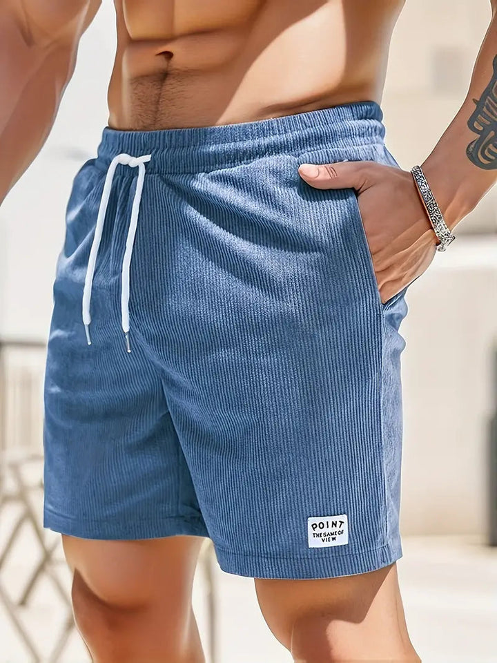 Men's quick-dry stylish swim shorts, perfect casual beachwear for summer activities.