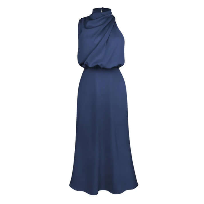 Satin Maxi Dress - Elegant Evening Gown