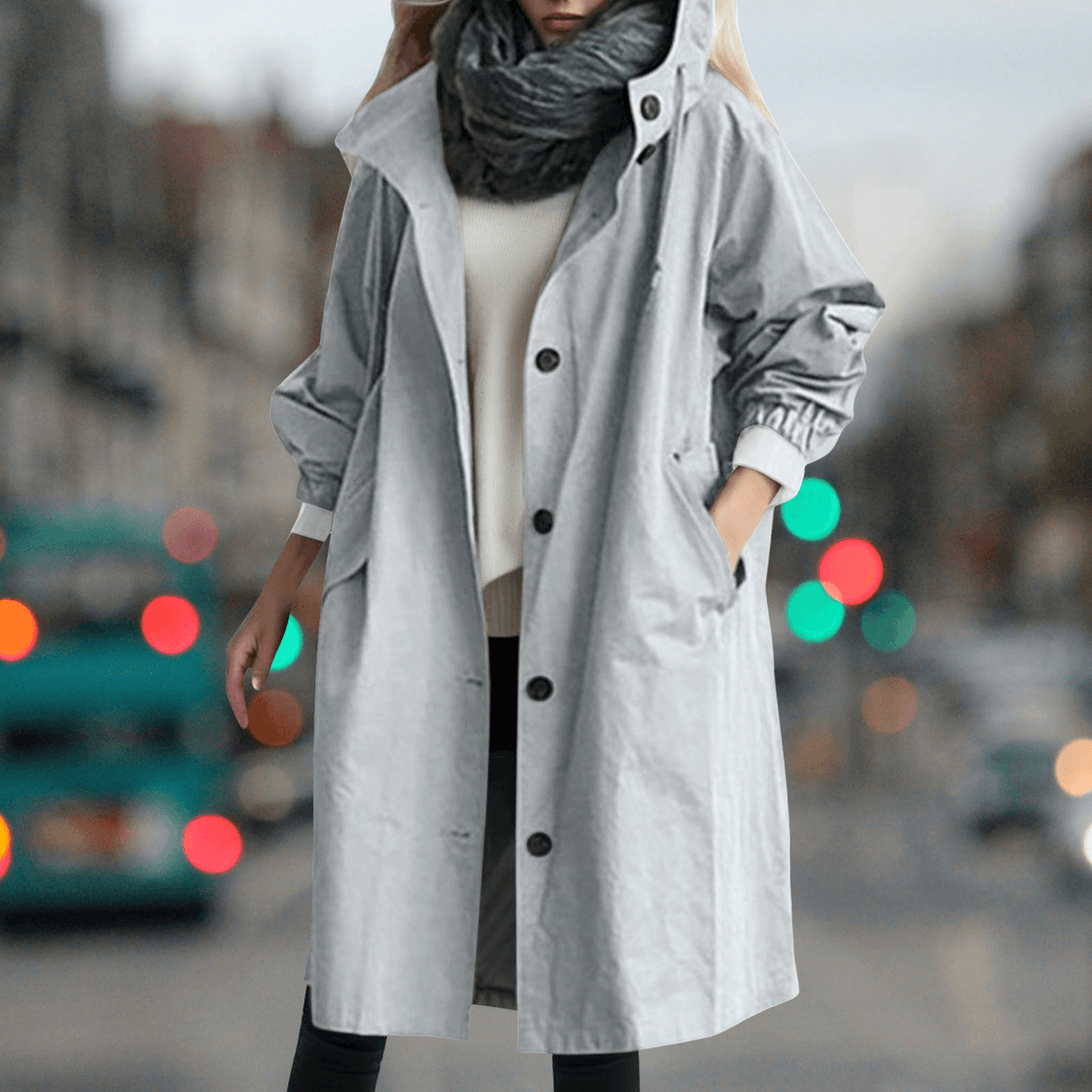 Women's Waterproof Teddy Trench Coat