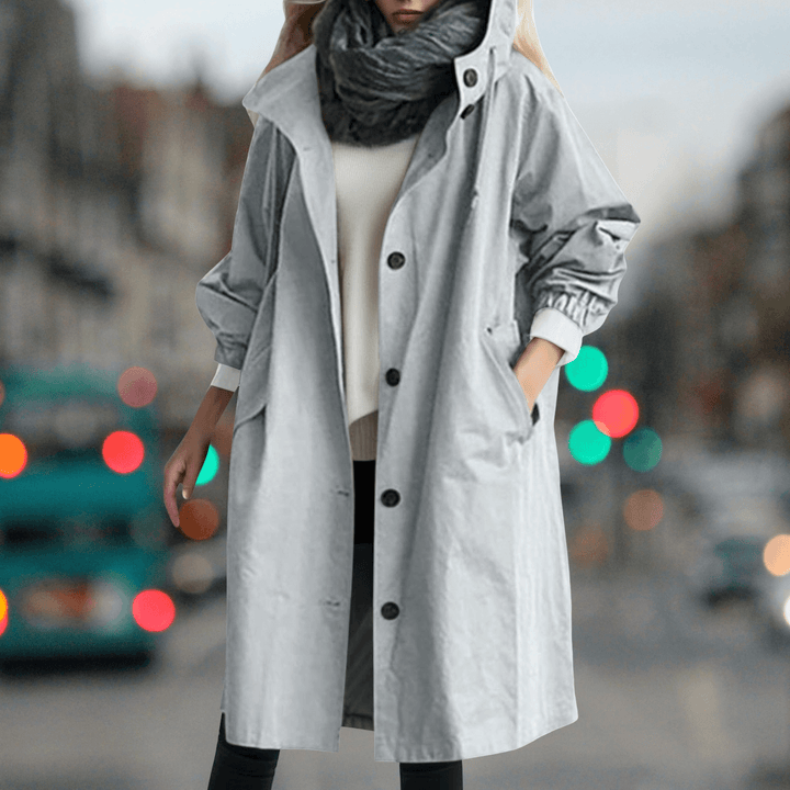 Women's Waterproof Teddy Trench Coat