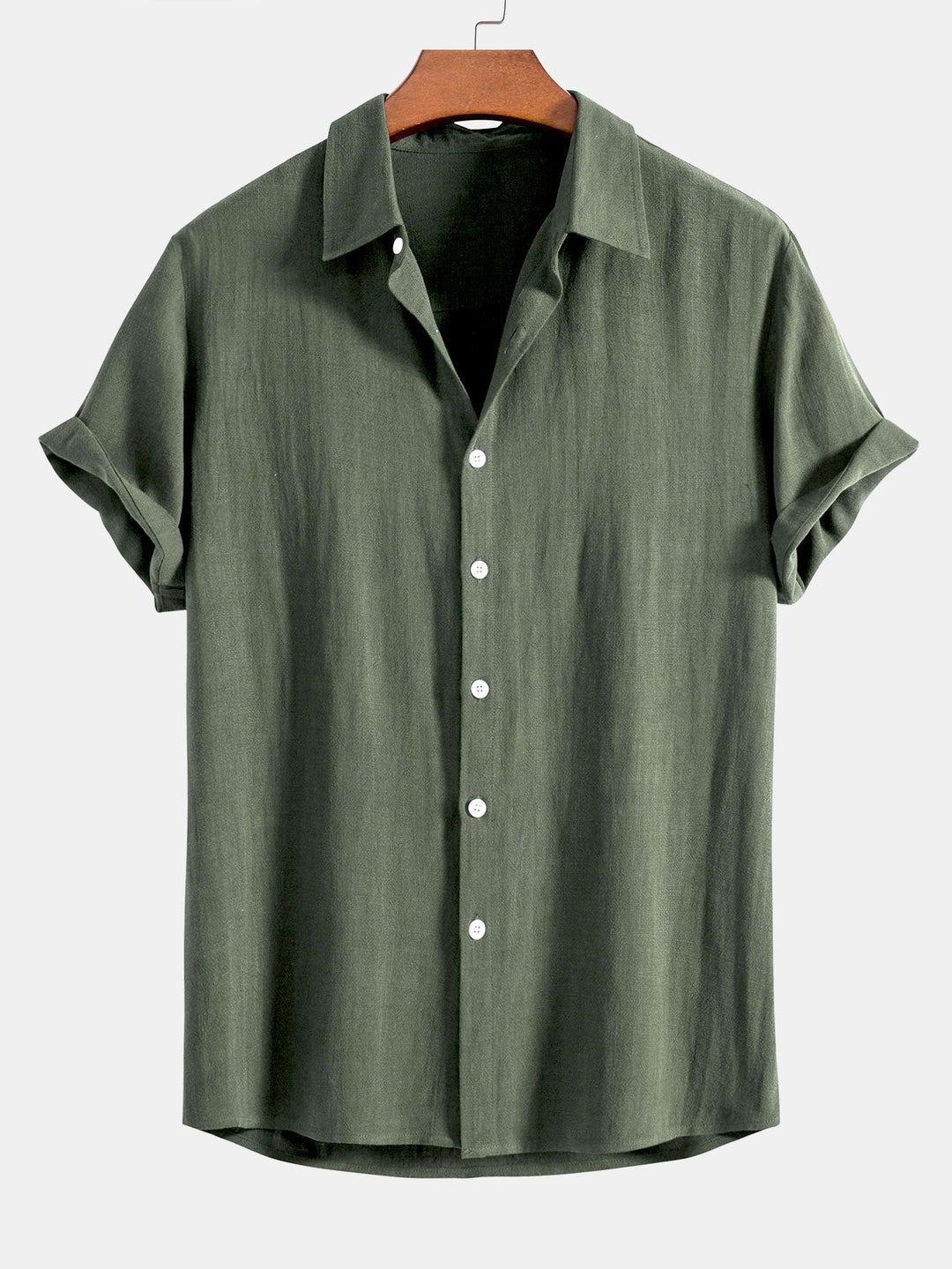Classic men's short sleeve relaxed fit shirt with button front. Essential for casual men's fashion & comfort.