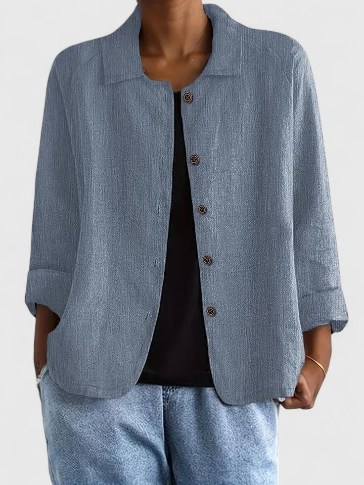 Chic Women's everyday top, soft feel fabric. Comfortable & modern for office wear.