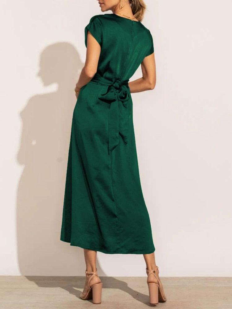 Embroidered Midi Dress for Women