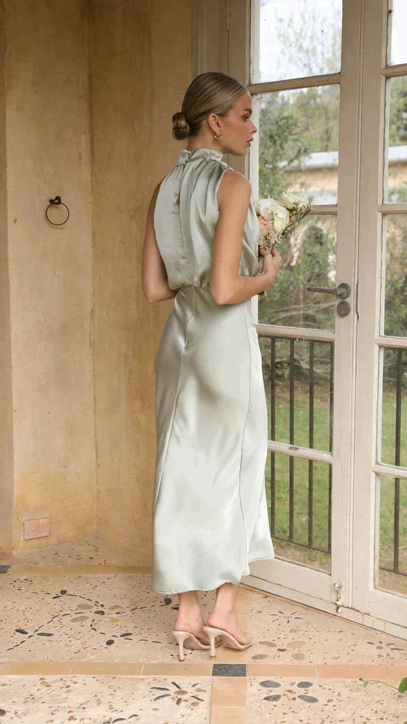 Chic women's midi dress, perfect for evening parties, special events, and elegant fashion.
