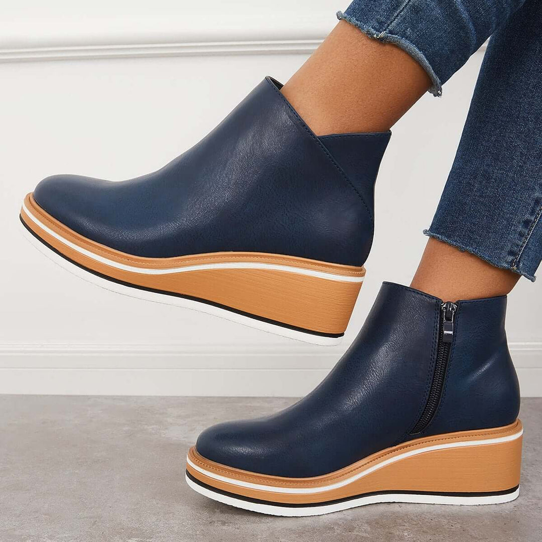 Elegant women's fashion ankle boots, orthopedic support for all-day comfort.