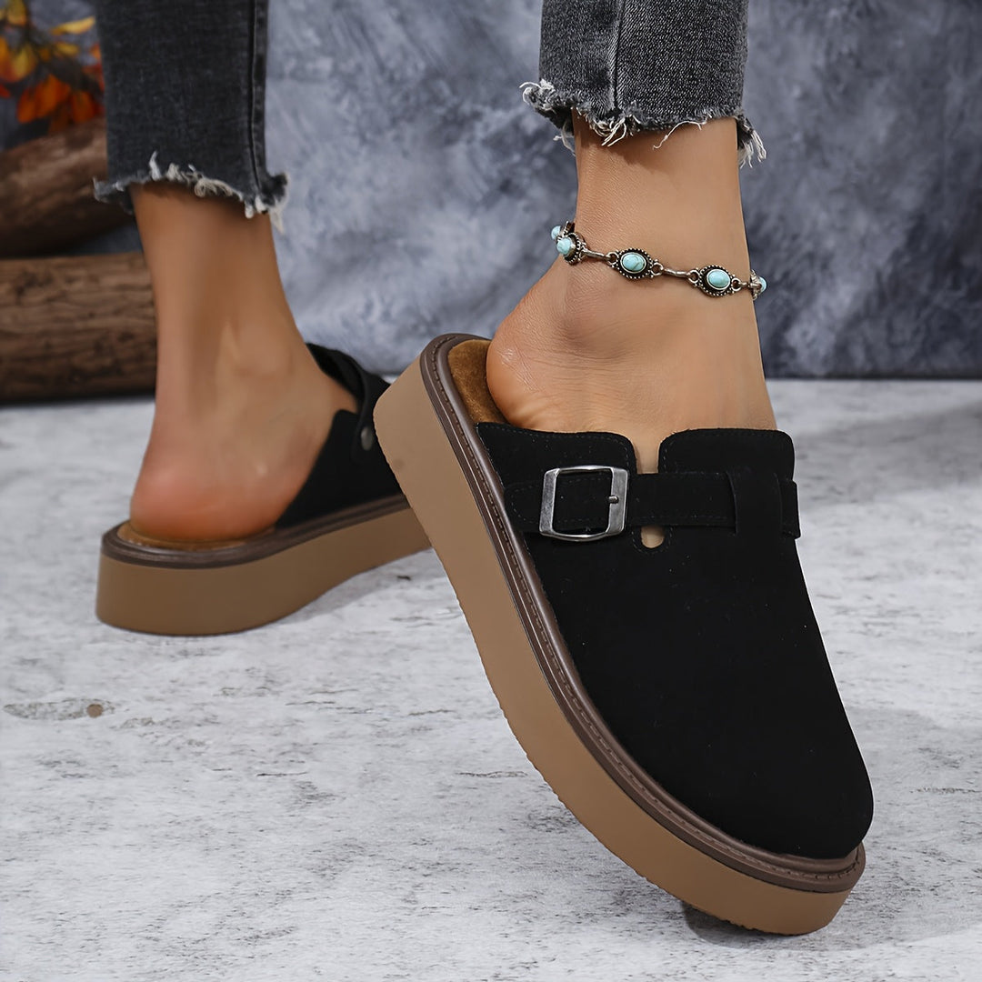 Modern women's platform shoes, offering all-day comfort and a stylish look.