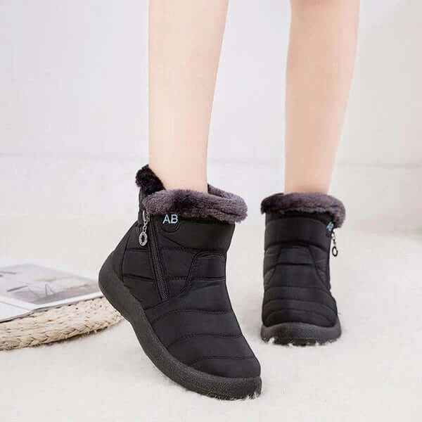 Women's Warm Winter Snow Boots with Trim