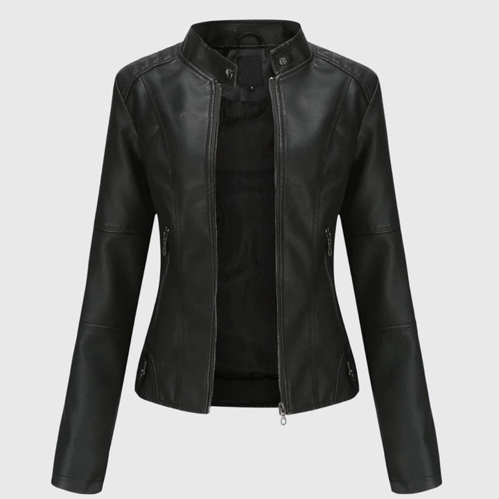 Women's modern classic jacket, a chic & versatile outerwear piece for everyday fashion. Elegant ladies' fall/spring jacket.