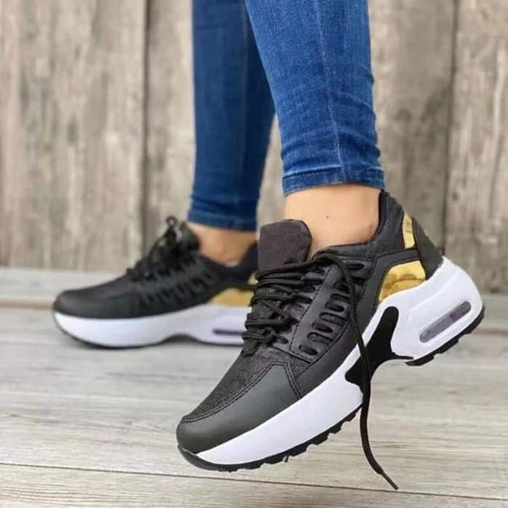 Versatile women's casual orthopedic sneakers, providing healthy posture & all-day comfort for active wear.