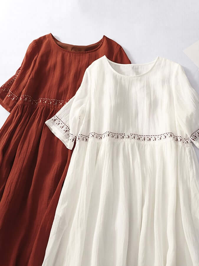 Women's Embroidered Loose Dress