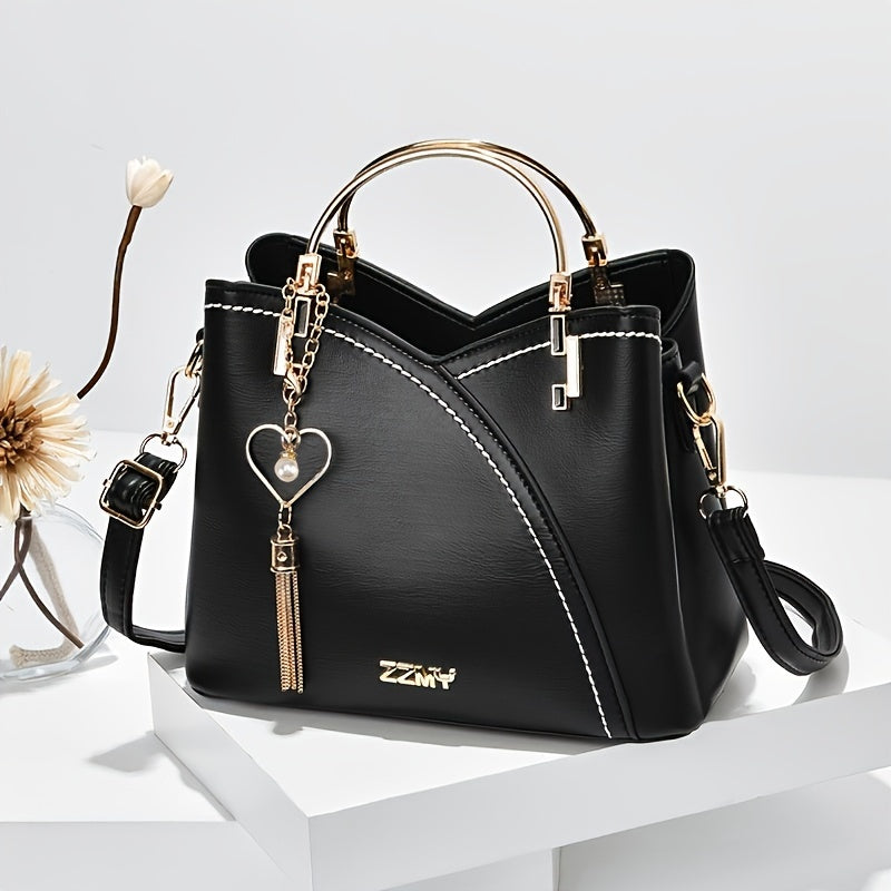 Versatile women's tote, a genuine leather luxury handbag for everyday elegance.