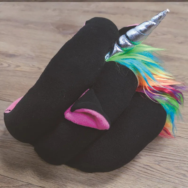 Adorable unicorn pet bed, soft & comfortable for your cat or small dog. Perfect cozy animal retreat.