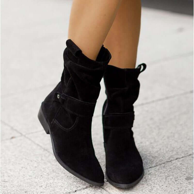 Women's Ankle Boots with Low Heel