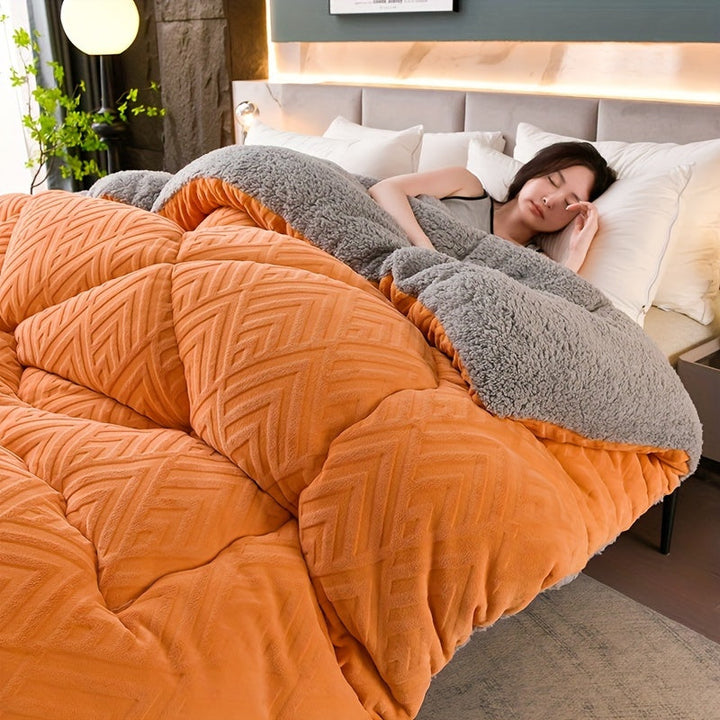 Experience ultimate comfort with this ultra-soft fleece blanket; perfect for any season & room.