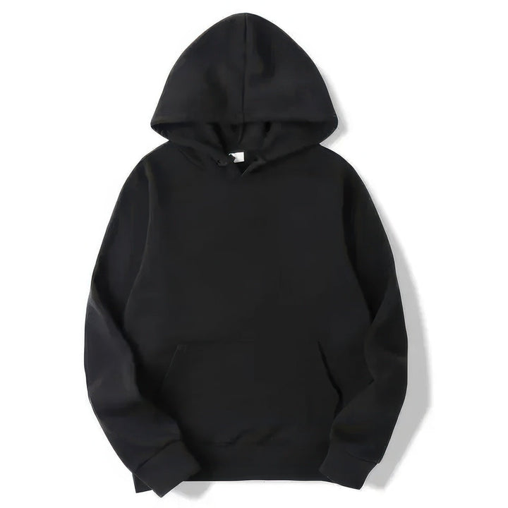 Unisex warm relaxed fit hoodie for everyday comfort. Ideal casual pullover sweatshirt for chilly days.