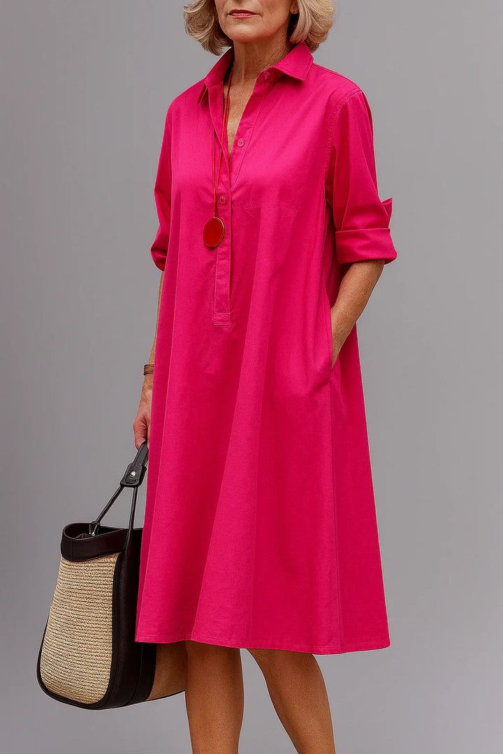 Stylish women's midi dress for effortless elegance. Perfect for casual summer fashion or a vacation look.