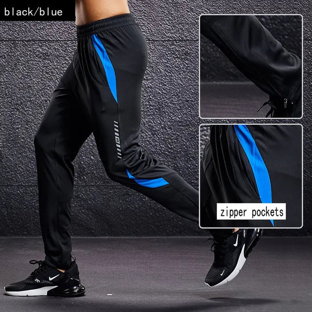 Men's performance jogger pants with secure zipper pockets and a modern tapered fit for athletic wear.