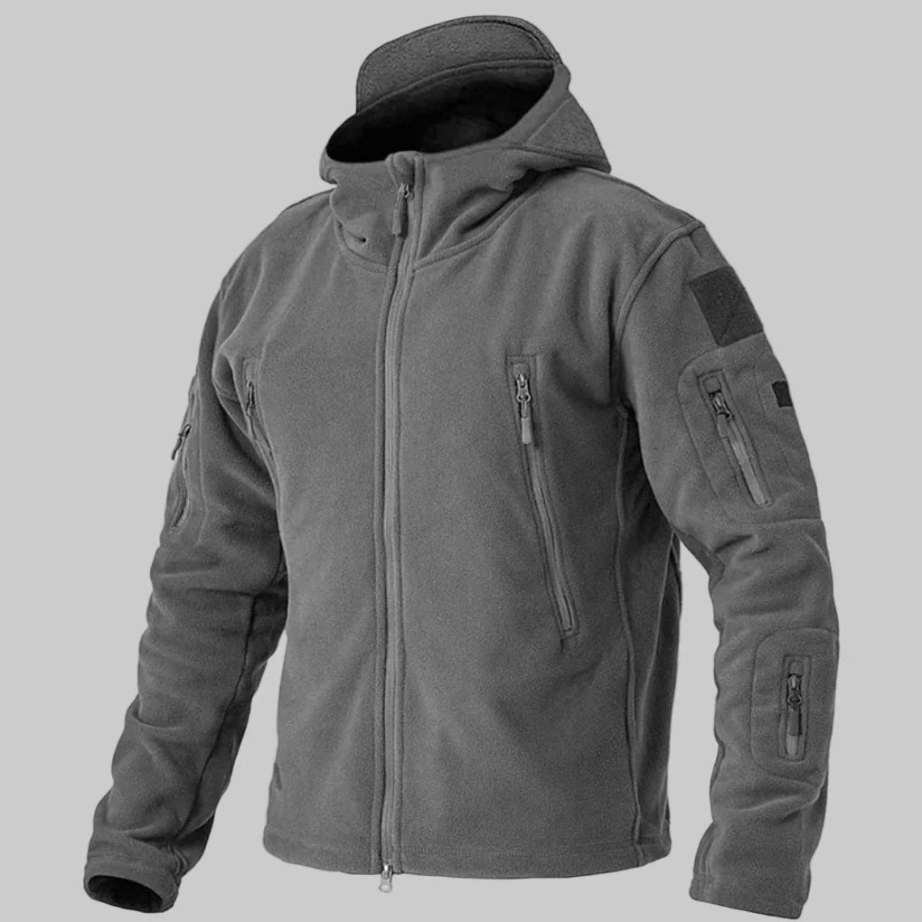 Men's durable windbreaker outdoor jacket with zip-up front, perfect for rugged style & adventure.