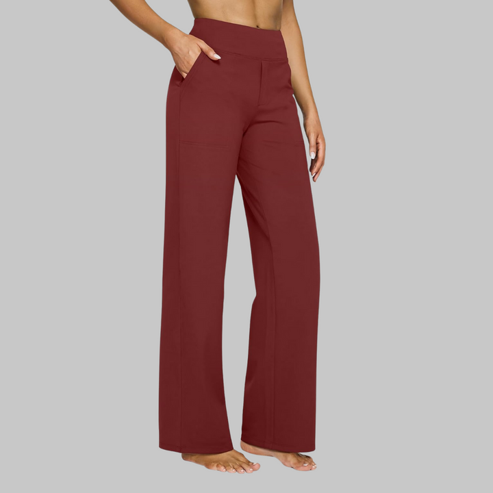 Versatile straight leg women's trousers, combining comfort, style, and elegance for all seasons.