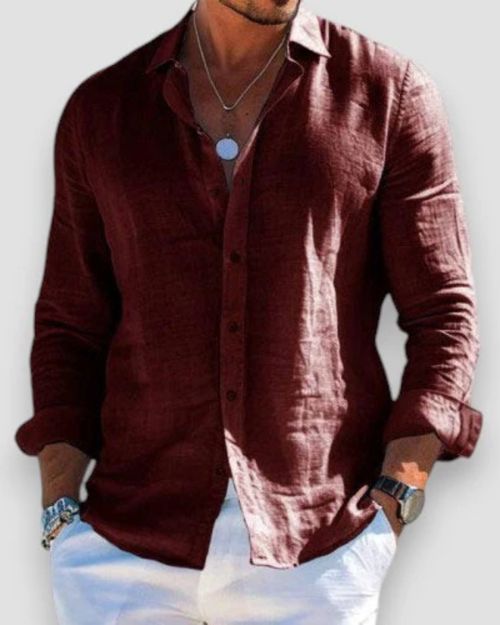 Essential menswear: comfortable, relaxed fit men's short sleeve summer shirt for casual everyday style.