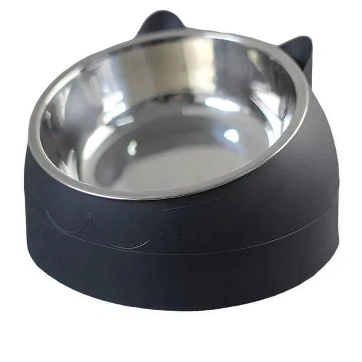 Healthy digestion cat bowl, raised design, perfect for comfortable meal times.