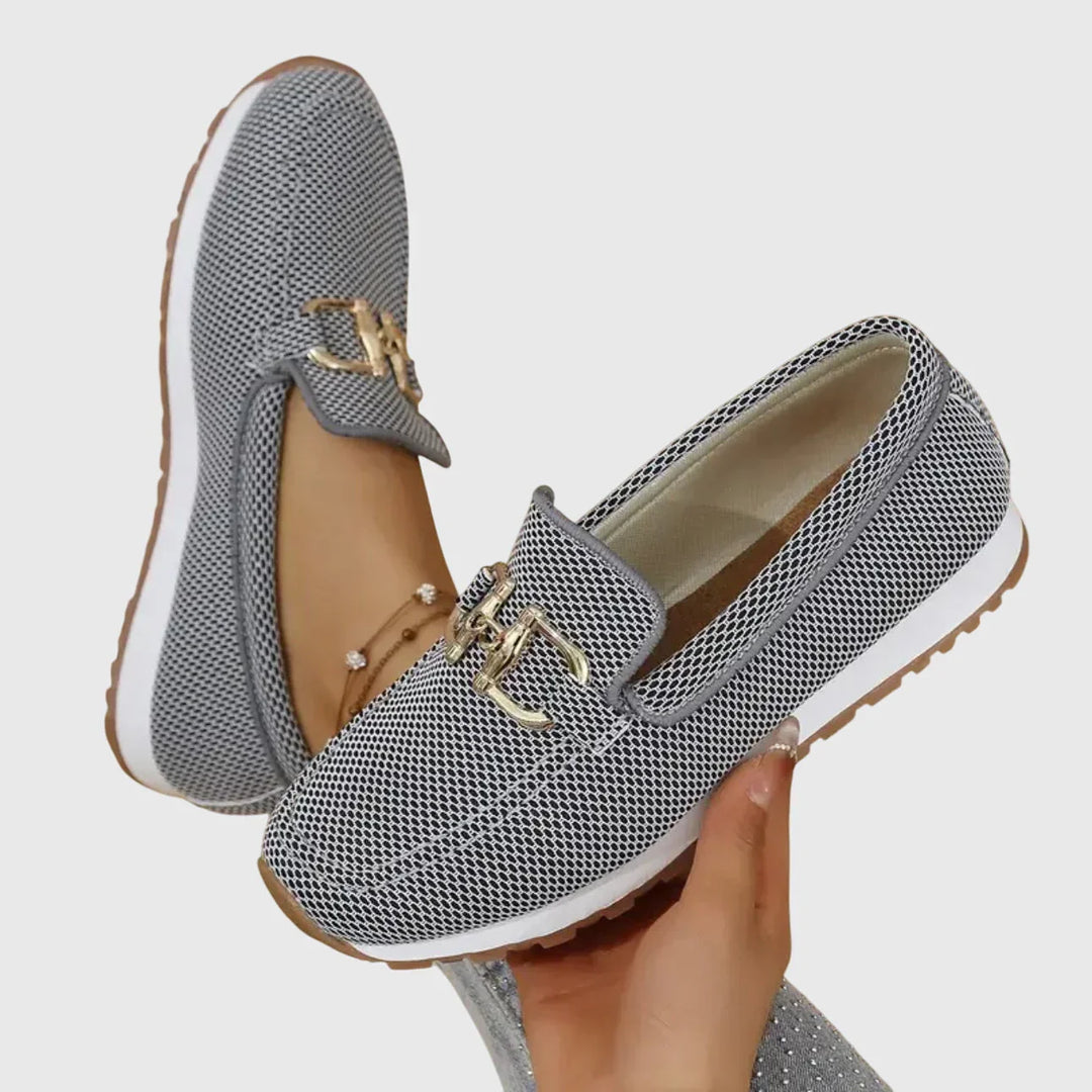 Lightweight women's orthopedic slip-on loafers offering superior comfort and arch support.