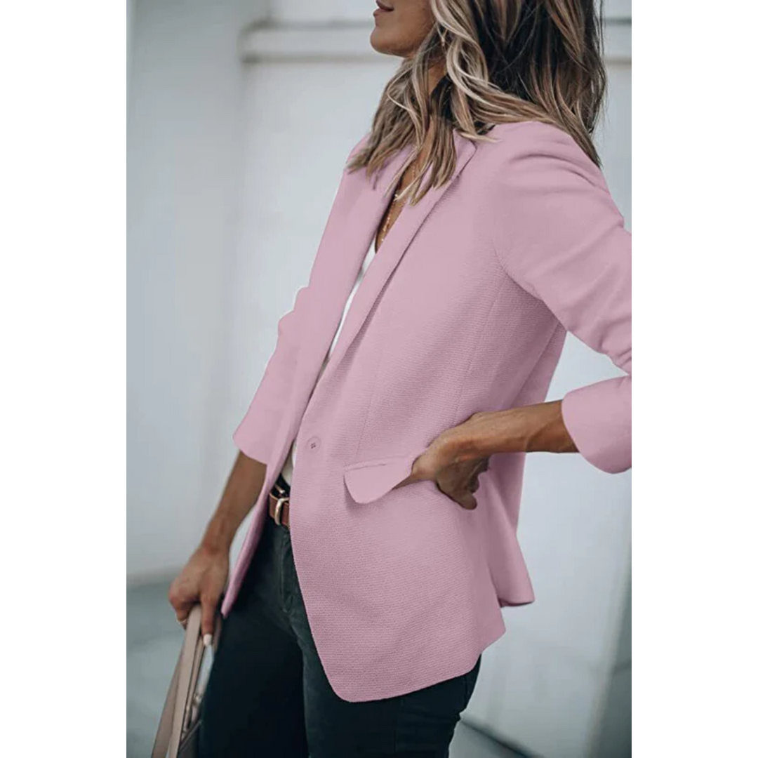 Versatile women's fashion blazer, ideal for office attire or daily wear.