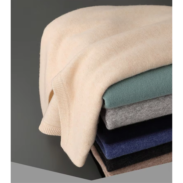 Classic men's long sleeve V-neck knit pullover, great for casual wear and stylish fall fashion.