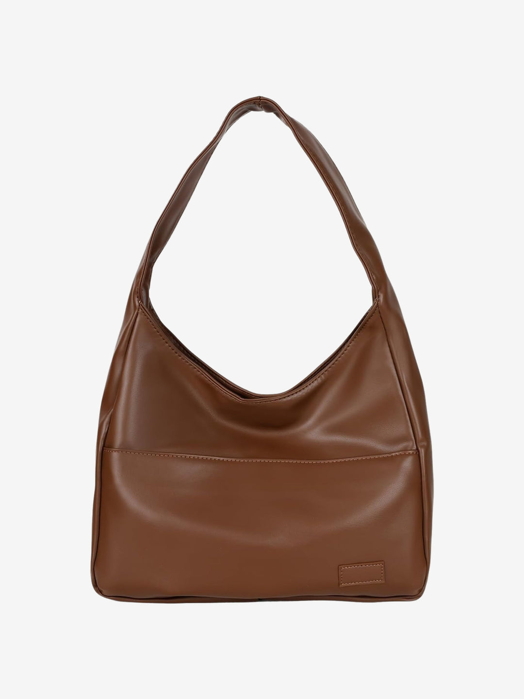 Spacious interior of a women's vegan leather everyday shoulder bag, perfect for work, school, or daily essentials.