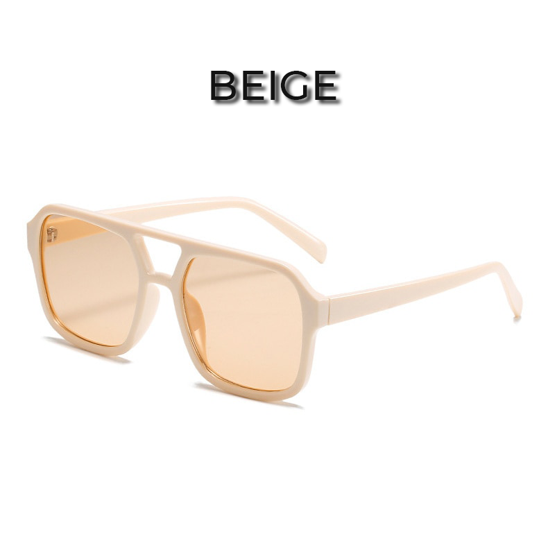 Summer-ready square candy beach sunglasses, colorful & UV protective.