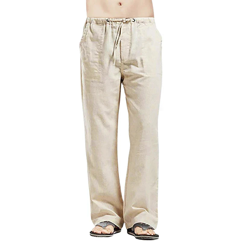Relaxed fit men's casual pants, oversized and breathable, perfect for summer fashion & comfort.