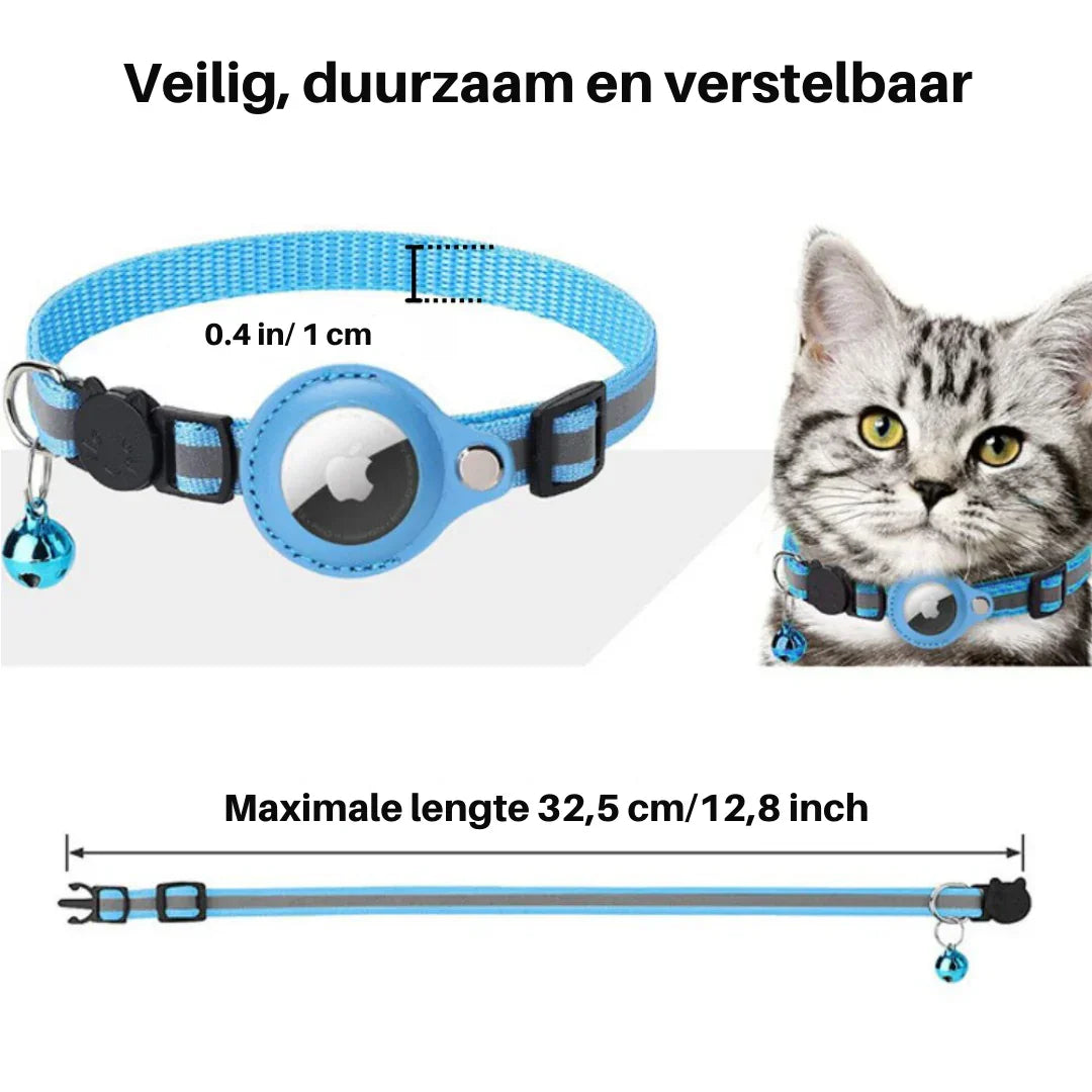 Green breakaway cat collar, specifically designed for pet safety, featuring an easy-to-use clip.