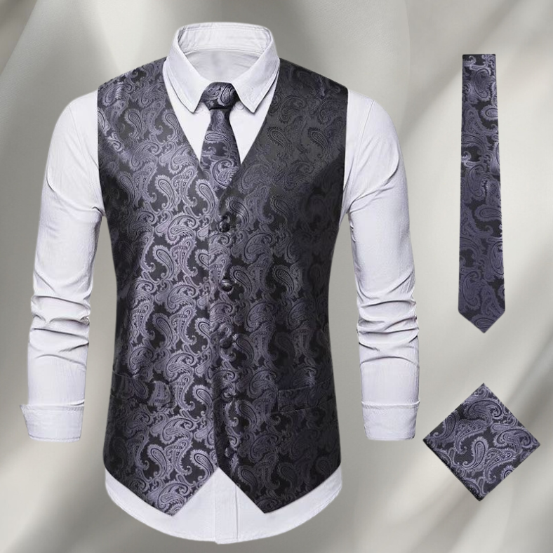 Beautiful women's elegant vest, vintage style sleeveless jacket for sophisticated fashion.