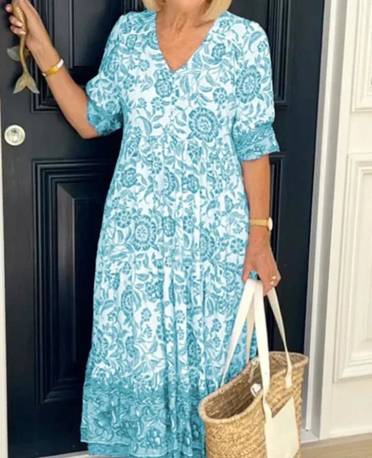 Chic women's midi dress, perfect for parties, evening wear, or elegant occasions. Sophisticated long-sleeve design.