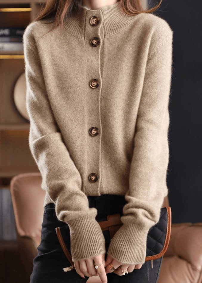 Women's cozy button sweater, perfect for layering during cooler months.