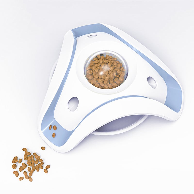 Innovative slow feeder pet bowl, designed to prevent bloat & promote healthy digestion for dogs & cats.