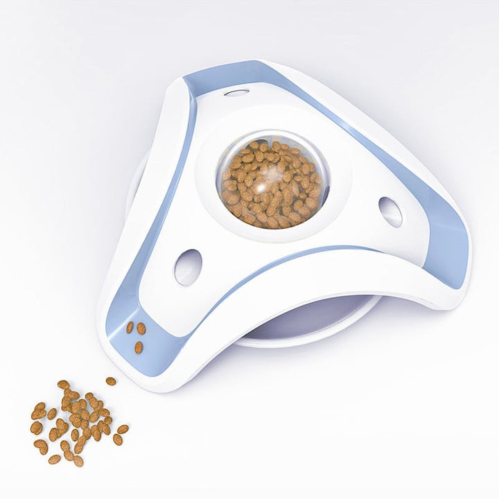 Innovative slow feeder pet bowl, designed to prevent bloat & promote healthy digestion for dogs & cats.