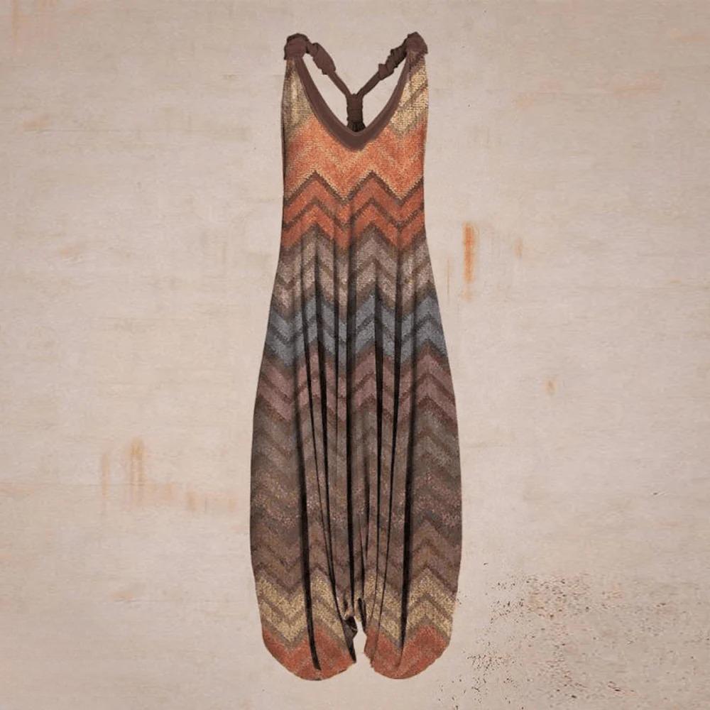 Modern women's airy jumpsuit, perfect for summer fashion and all-day comfort.