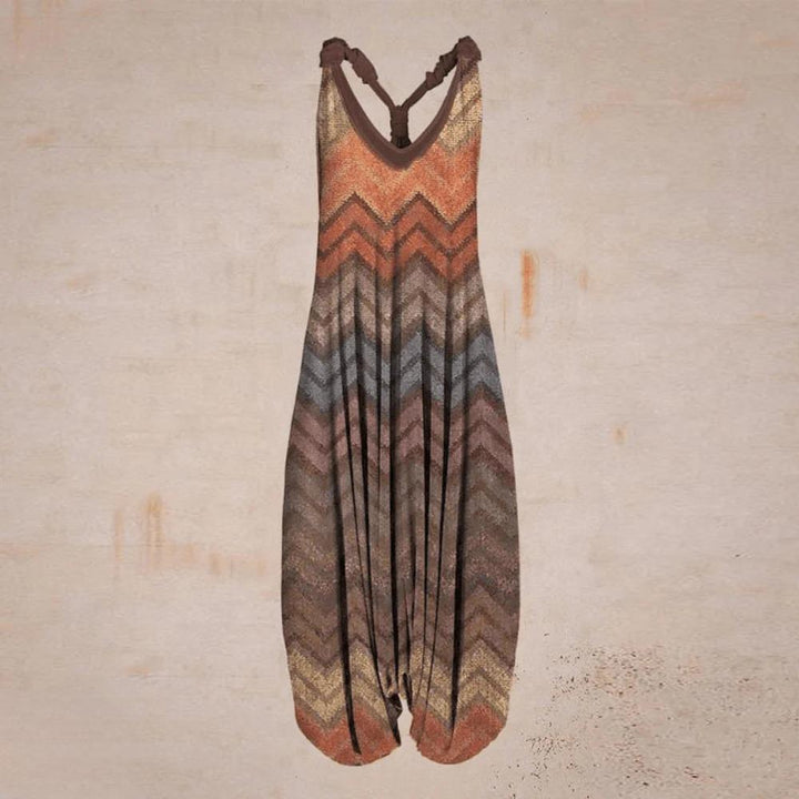 Modern women's airy jumpsuit, perfect for summer fashion and all-day comfort.